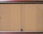 slid Glass S Case timber noticeboard
